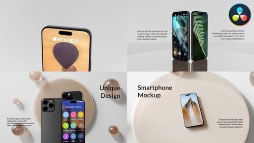 Smartphone Mockup Presentation for DaVinci Resolve