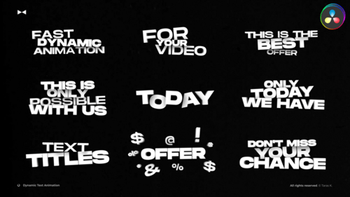 Dynamic Text Animation \ DR