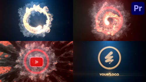 Fire Spin Logo Reveal for Premiere Pro