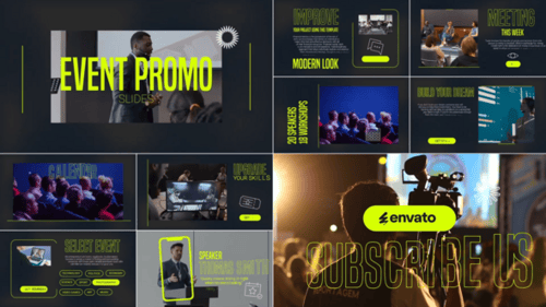 Diapositivas promocionales de eventos | Premiere Pro MOGRT