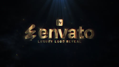 Elegant Golden Brand Reveal Cinematic Logo Opener