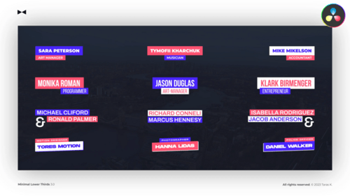 Minimal Lower Thirds 4.0 \ DR