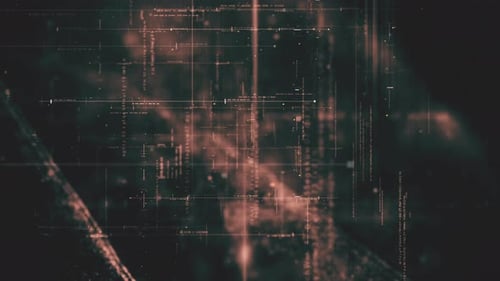 Futuristic Data Matrix Simulation Vertical Background 06