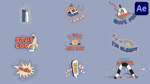 Cartoon Doodle Titles for After Effects