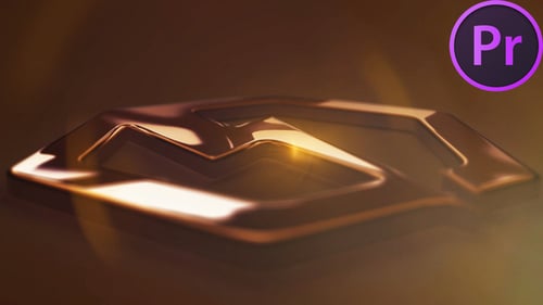 Logo Gold Reflection 2 para Premiere Pro