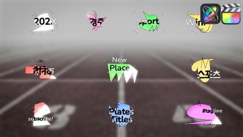 Abstract Shape Titles for FCPX