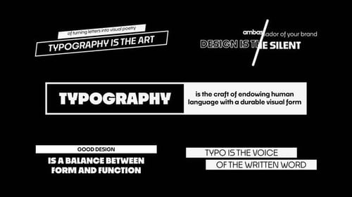 Dynamic Minimal Kinetic Text Animation Titles for Premiere Pro