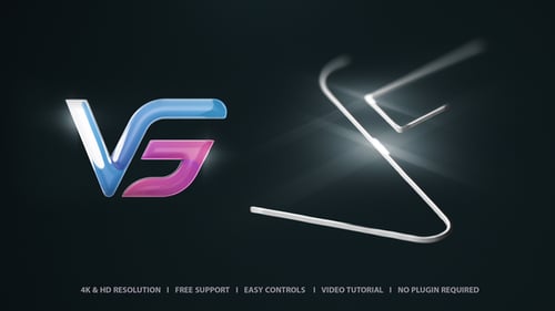 Sleek Light Streak Logo Reveal