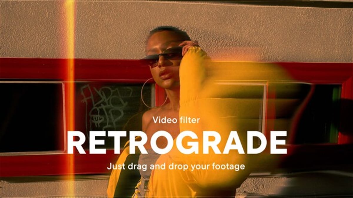 Retrograde Video Filter Effect Template, Elements ft. blur filter & ae ...