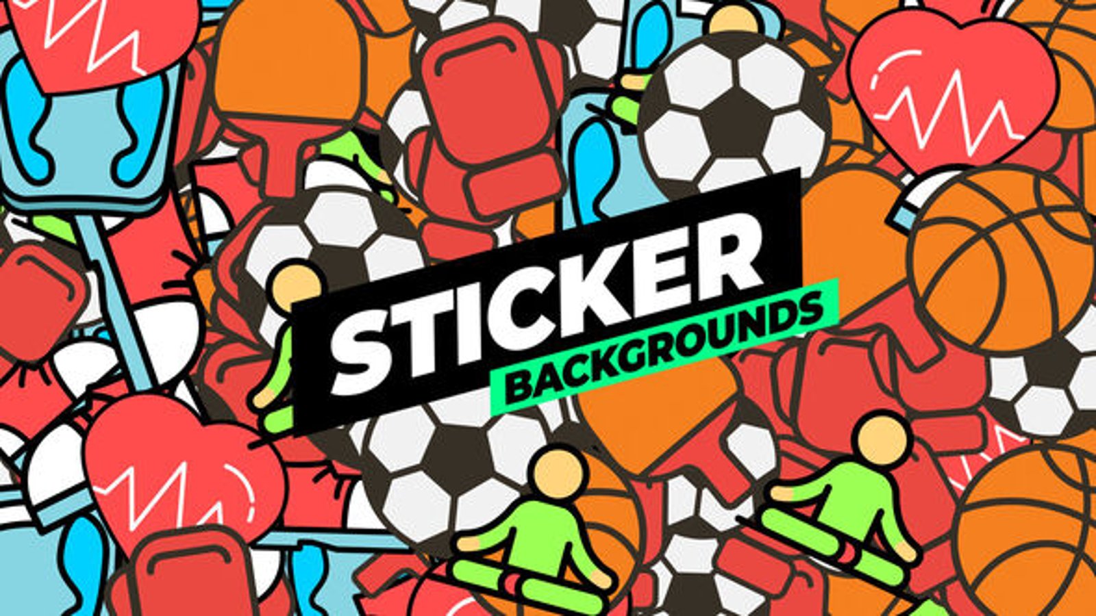 Animated Doodle Sticker Backgrounds with Customizable Patterns ...