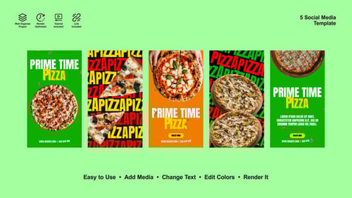 Animated Vertical Video for Social Media Food Advertising