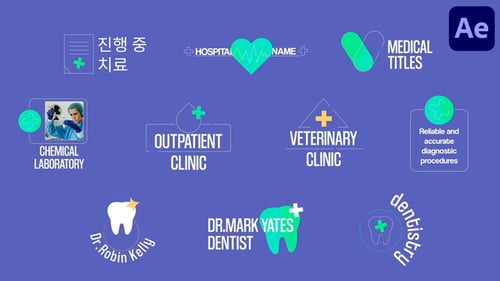 Medical Titles for After Effects