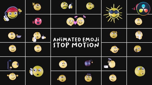 Animated Emoji Stop Motion | DaVinci Resolve