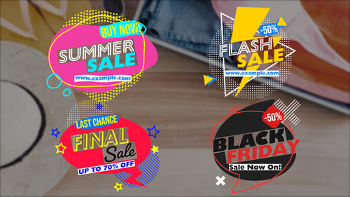 Flash Sale Price Tag Badges