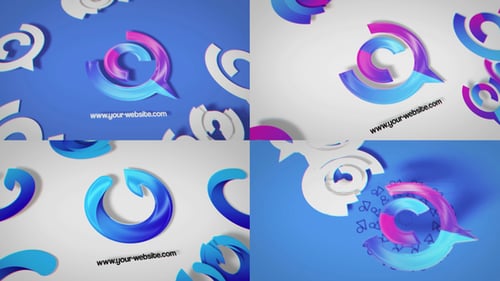 Digital Glitch Logo Reveal Opener