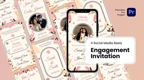 Reels - Engagement Invitation Premiere Pro Templates