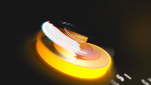 Dynamic 3D Metallic Logo Reveal with Glowing Effect