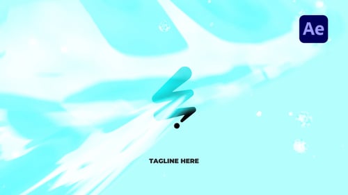 Anime Style Water Splash Logo Unveil