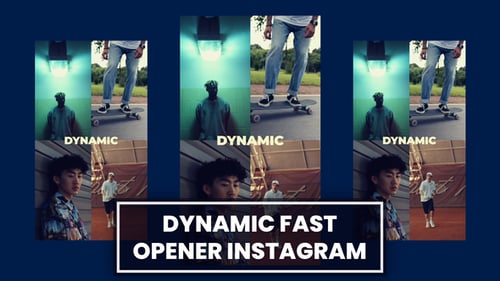 Abridor dinámico de Instagram MOGRT para Premier Pro
