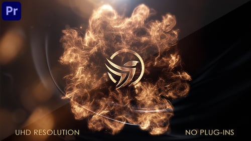Elegant Golden Particle Explosion Logo and Title Reveal