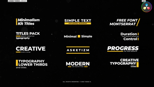 Bounce Text Titles | DR