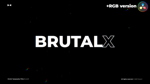 Kinetic Titles - BrutalX \ DR