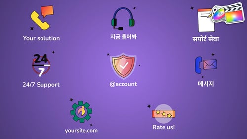 Support Service Icons And Titles for FCPX