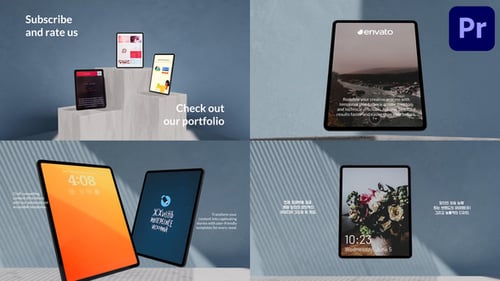 Tablet Presentation Mockup for Premiere Pro