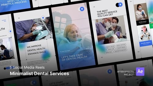 Minimalist Dental Clinic Service Promotion for Social Media Reels