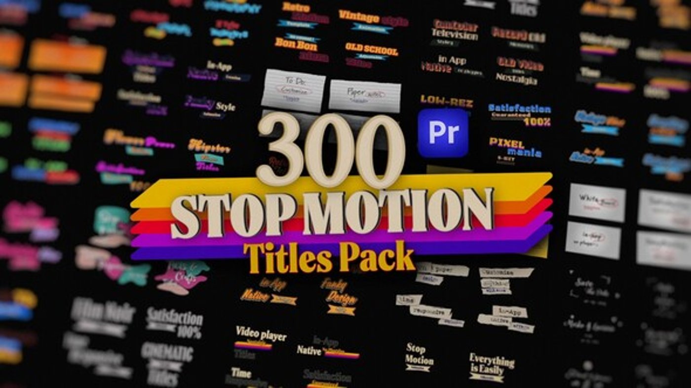 Animated Stop Motion Text Titles for Diverse Video Styles, Titles ft ...