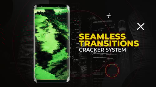 Vertical Cracker System Transitions | After Effects
