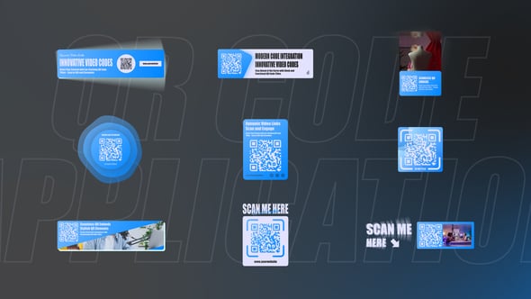 Scannable QR Code Titles, Titles ft. abstract & brand - Envato