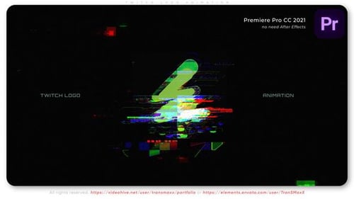 Dynamic Glitch Logo Reveal with Digital Distortion