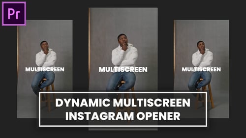 Nuevo abridor dinámico multipantalla de Instagram MOGRT para Premier Pro