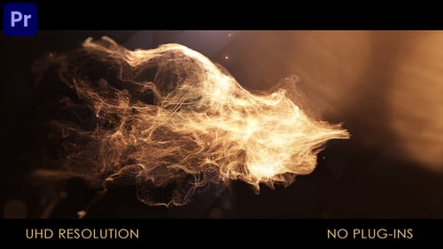Luxury Golden Particles Logo Reveal Opener