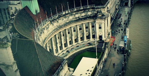London County Hall From Above