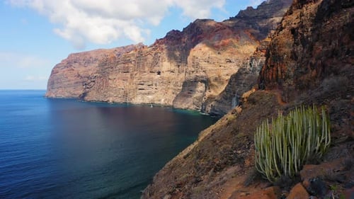 Aerial Spectacular View of Los Gigantes