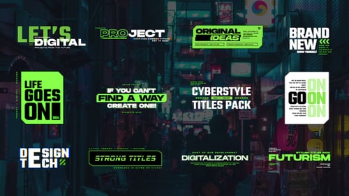 Digital Typography Titles Pack / MOGRT