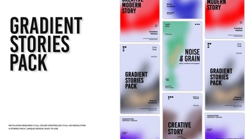 Abstract Gradient Social Media Story Pack