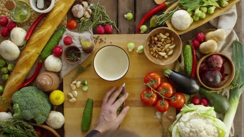 Preparing Fresh Vegetables for a Healthy Meal