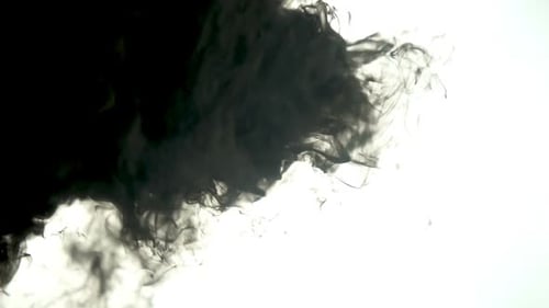 Black Ink Spreading slowly