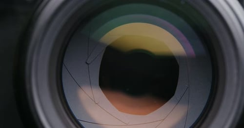 Changing Camera lens aperture
