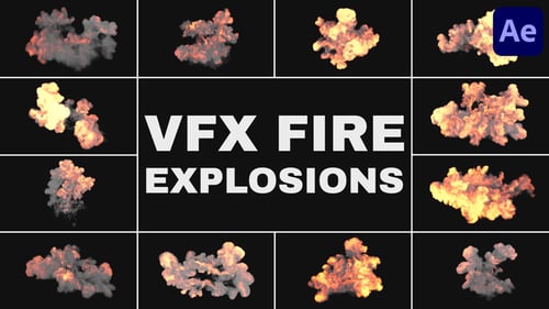Realistic Fire and Smoke Visual Effects Elements Pack