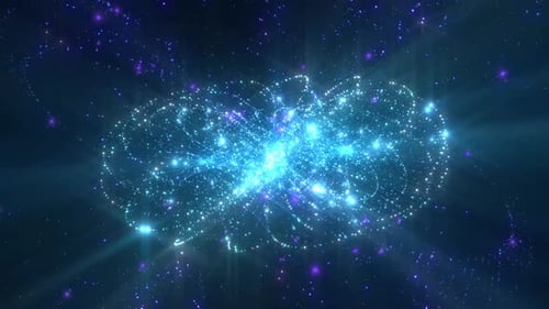 Espaço espumante Torus Motion Loop fundo