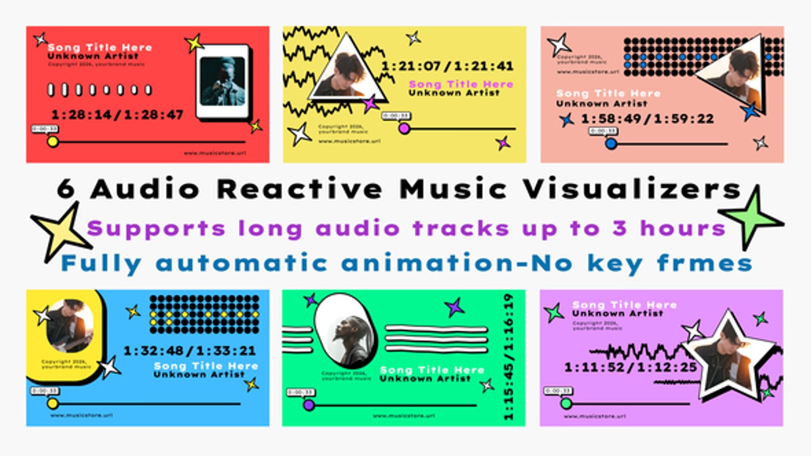 Dynamic Music Visualizer for Social Media Posts, Video Displays ft ...