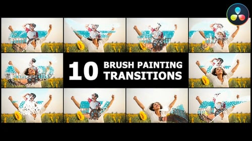 Brush Painting Transitions | DaVinci Resolve