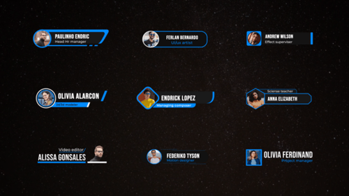 Modern Animated Lower Thirds with Profile Picture Placeholders