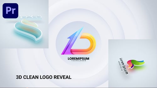 Modern 3D Logo Reveal with Abstract Fluid Animation