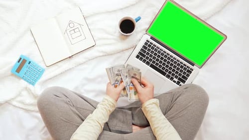 Unrecognizable Male Counts Savings