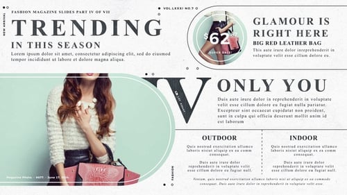 Elegant Fashion Magazine Slideshow Presentation